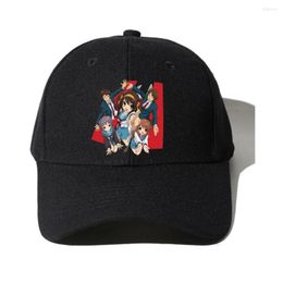 Berets Anime Devil High School Visors Black Adjustable Cotton Print Breathable Fashion Leisure Wild Baseball Caps Outdoor Peaked Cap