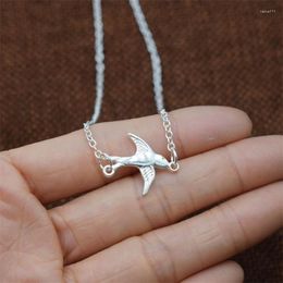 Pendant Necklaces 10pcs Fashion Swallow Choker Simple Necklace Animal Birds Clavicle Chain Jewellery