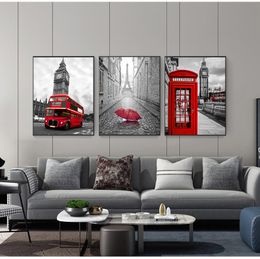 Canvas Print Paintings City London Paris Landscape Nordic s And Prints Paintings For Living Room Wall Art Decorative Pictures No Frame