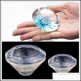 Craft Tools Diy Epoxy Resin Sile Molds Synthetic Diamond Handmade Pendants Jewellery Mod Arts Crafts Mods Easy Demoding Arrival 5 5M Dh2En