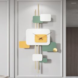Wall Clocks Digital Clock Nordic Design Big Size Electronic Unusual Silent Living Room Gold Reloj De Pared Decor UU