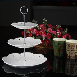 Bakeware Tools Cake Holder Multi-Style 2/ 3 /4 Tier Plate Stand Handle Fitting Metal Wedding Party Without The Decorating