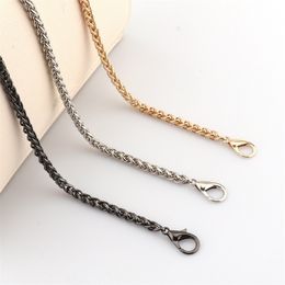 Bag Parts Accessories GoldSilverGun black 5mm thin chain Hardware handbag accessories Metal alloy bag strap 221114