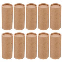 Gift Wrap Paper Box Tube Container Cylinder Bottle Kraft Cardboard Boxes Tubes Oil Packing Essential Round Lidspracticalempty Crafts