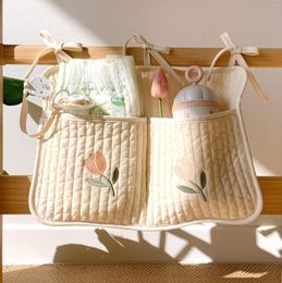 Stroller Parts Crib Hanging Baby Organiser Bedside Storage Bag Portable Multifunctional Born Headboard For Kids Bedding Diaper