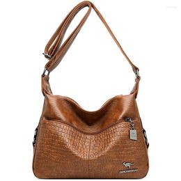 Evening Bags 2022 Alligator Soft Leather Luxury Handbags Women Designer Multi-pocket Crossbody Shoulder For Sac A Main