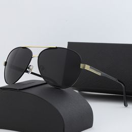 2023 Luxury brand pilot aviation sunglasses women men uv400 sun glasses 4020 Gradient lens Metal farme Driving fashion