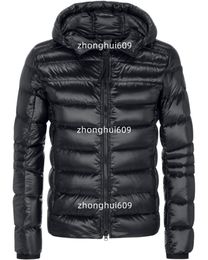 Canada Designer Mens Hooded Quilted Down Jacket Hoody Quilted Fleece Coat in Navy Black Red Parkas Doudoune Homme Daunenjacke Manteau Puffer
