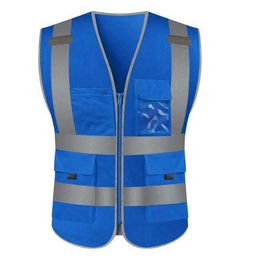 Reflective vest 100% polyester Custom hot selling high visibility vest reflective safety vest