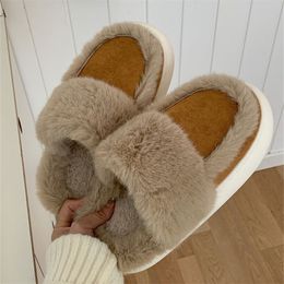 Pantofole in cotone da uomo ispessite semplice moda invernale coperta casa suola morbida pavimento massaggio ai piedi silenzioso