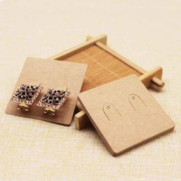 5x5cm Jewellery Cards for Packaging Display Selling Earring Kraft Paper Tag Gift Bag Box Packing