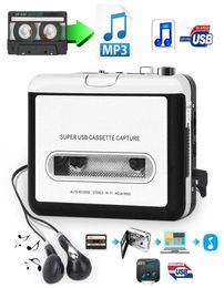 Cassette de cassette USB Cassette al convertidor MP3 Captura Captura Walkman MP3 Player Registradores de cassette Convertir música en cinta a compu2592141