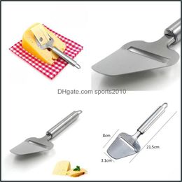 Cheese Tools New Durable Cheese Shovel Stainless Steel Home Planer Tool Slivery Colour Cheeses Slicer For Kitchen Accessories 3 1Yc E Dhdt2