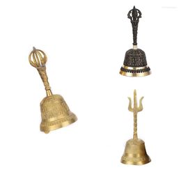 Party Supplies Handicrafts Large Carved Hand Bell Produces A Loud And Clear School Meditation Church Bronze Creative Gift