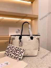 Luxury brand designer women Bags classic Leopard Print handbag with wallet leather shoulder bag clutch evening package crossbody packages