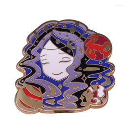 Brooches Beautiful Girl Hard Enamel Pins Collect Anime Movies Metal Cartoon Brooch Backpack Collar Lapel Badges Fashion Jewelry Gifts