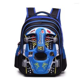 School Bags Children's Cartoon 3D Cars Schoolboys Pupils Backpacks Kids Nursery Student Mochila Infantil