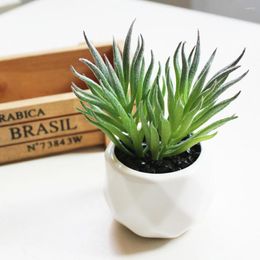 Decorative Flowers Artificial Plant Succulents Potted Simulation With Flower Pot Mini Different For Home Decor