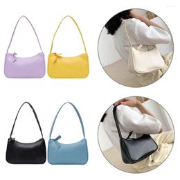 Evening Bags Soft Small Subaxillary Bag Mini Single Shoulder Fashion Retro Leather Totes For Women Casual Zipper Handbags
