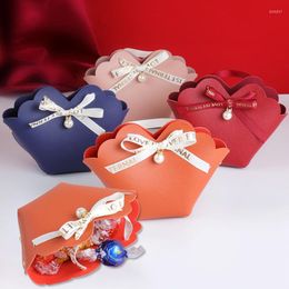 Gift Wrap Nordic Style Candy Box Leather Compact Packaging Creative Wedding Bag Handbag