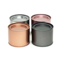 250ml Aluminum Can Tin Coffee tea Jar Lip Balm Container Empty Candle Jars Metal Cream Pot Box SN189