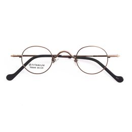 Sunglasses Frames Glasses Super Small Oval Full Rim Eyeglass Men Women Optical Prescription Lightweight Earwear 221111