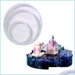 Moulds Large Resin Moulds Round Table Mod Creative Sile Tray For Epoxy Casting Floral Preservation Bouquet 2In To 10In Drop Delivery J Dhf1B