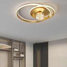 Chandeliers Modern Luxury Led Ceiling Circle Gypsophila Lamp For Living Room Bedroom Foyer Office Lustre Indoor Lighting