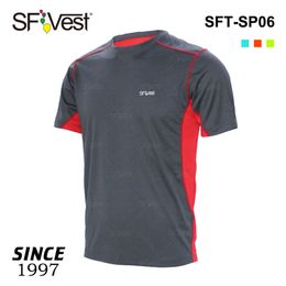 Fitness fashion running new design two tone light-weight reflecting man's OEM t-shirts
