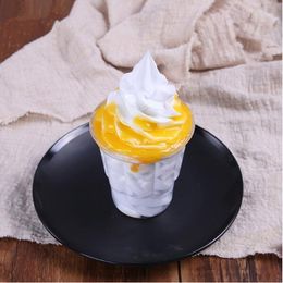 Bread Makers Simulation Ice Cream Model; Fake Food Dessert Snacks; Yoghourt Pudding;Ice Props Model Pattern