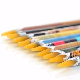 Dotting Tools 20pcs Nail Art Self-adhesive Gems Drilling Picking Picker Tips Crayon Wax Pen Pencil Manicure 221111
