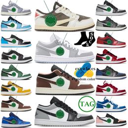 2023 Ice Blue Casual Shoes Mens Sneakers UNC Sail Red Thunder Military Black Cat White Oreo Patent Bred Hyper Royal University Blue Obsidian