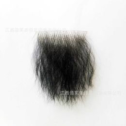 Women's Hair Wigs Lace Synthetic Fake Simulation Beard Men and Women Pubic Hand Hook Fabric Hair Natural Invisible Breathable Paste