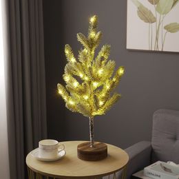 Christmas Decorations Pine Needle Trees Lamps LED Atmosphere Home Lamp Indoor Thanksgiving Activity Layout Landscape Luminous Tree Factory Direct Sales