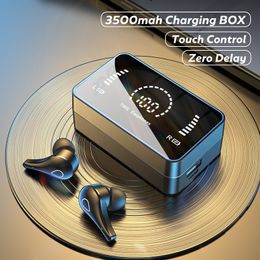 Cell Phone Earphones TWS Bluetooth 5 0 3500mAh Charging Box Wireless Headphone 9D Stereo Sports Waterproof Earbuds Headsets With Microphone L221114