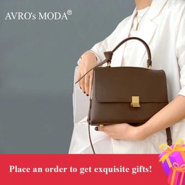 Cross Body Avro's Moda Fashion Casual Handbags Shoulder Bags for Women Ladies Luxury Designer Retro Genuine Leather Crossbody Flap Bag 221114