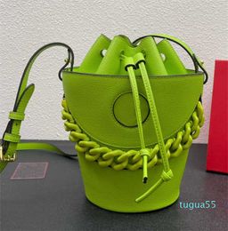 Evening Bag Bucket Bag Women Handbag Crude Chains Crossbody Bag Large Capacity