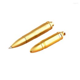 Creative Brass Shape Ballpoint Pens Pocket Knife Portable Mini Keychain Pendant Multifunctional Gadget