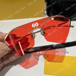 Designer Sunglasses For Women Luxurys Half Frame Mens Sun Glasses Driving Holiday Polaroid Eyeglasses Woman F Sunglass With Case Box