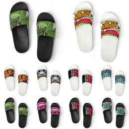 Custom Shoes PVC Slippers Men Women DIY Home Indoor Outdoor Sneakers Customized Beach Trainers Slip-on color165