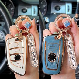 Fashion Car Key Case For BMW M1 M2 M3 M4 M5 M8 X3M X1 X4 X5 X6 IX3 Series GT 320i F30 F31 with Number Card Accessories Cover