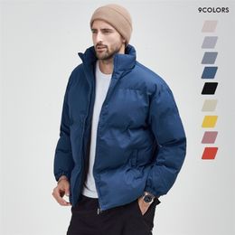 Men's Down Parkas Winter Padded Cotton Jacket Coat Plus Size 8XL Outerwear Warm Quilted Parka All-match Loose Basic Puffer 221114