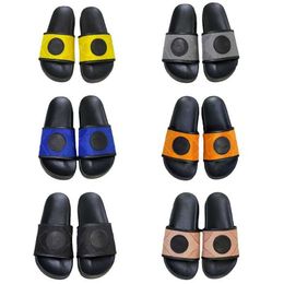 Rubber Slides Sandals Flip Flops Beach Shoes Designer Off The Grid Slipper Flat Bottoms Fashion Women Men With Box No345