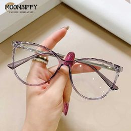 Sunglasses Frames TR90 Metal Computer Goggles Frame Elegant Glasses Ladies Myopia Fashion Anti-Blue Glasses Transparent Driving Traveling Goggles T2201114