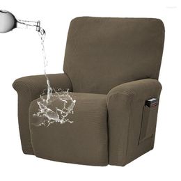 Chair Covers Recliner Utility Pocket Design Sofa Cover Waterproof Couch For Leakproof Slipcover