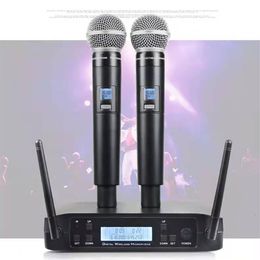 Microphones Microphone Wireless GLXD4 Professional System UHF Dynamic Mic 80M Party Stage Singing Speech Handheld Microphones for Shure 221115