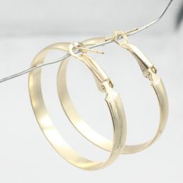 Hoop Earrings Minimalist Casual 6cm Big For Women Alloy Nickel Free Drop Ship Ok Gold Colour Fj163