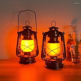 Portable Lanterns Bar Lamp Rechargeable Light Horse Led Lighting Restaurant Camping Supplies Flame Equipment Fishing Lights