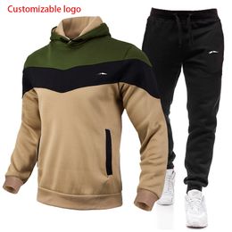 Mens Hoodie Suit Women Brand Sports Wear Tracksuits Autumn Winter Men Two Pieces Sets Oversized Hooded Streetwear Outfits 3SWR