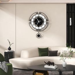 Wall Clocks MEISD Silent Clock Pendulum Large Watch Vintage Modern Design Horloge For Living Room Home Decoration